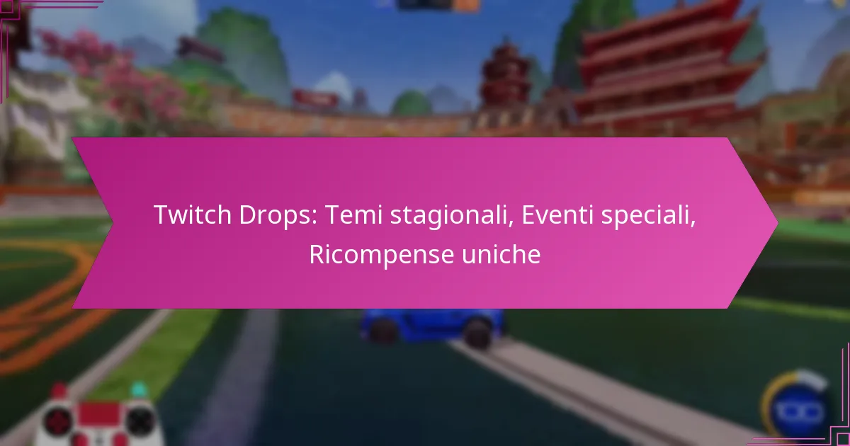 Read more about the article Twitch Drops: Temi stagionali, Eventi speciali, Ricompense uniche